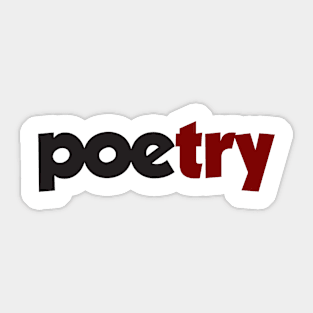 try poetry Sticker